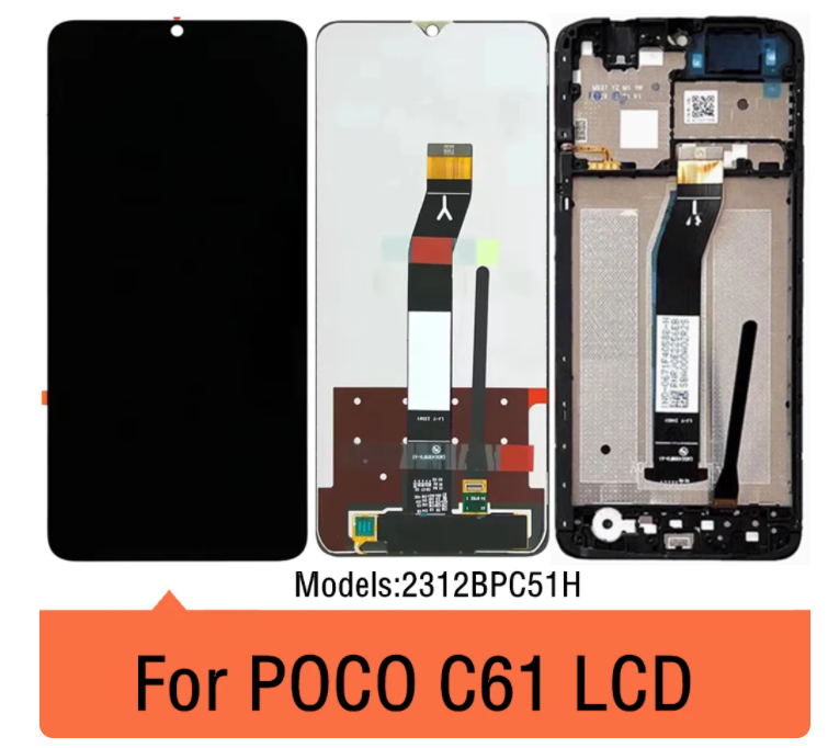 For Xiaomi Poco C61 2312BPC51H LCD Display Touch Screen Digitizer