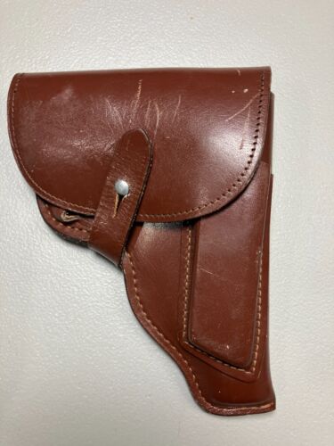 Makarov vintage OWB holster, leather, markings inside MDI East German