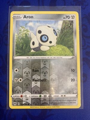 Pokemon TCG - Dunkelheit brennt - 121/189 - Aron Reverse Holo