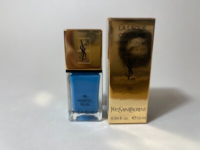 Yves Saint Laurent YSL LA LAQUE COUTURE NAIL LACQUER 96 KINETIC BLUE New RARE