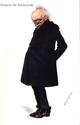 Professor für Kirchenrecht, um 1910, sign. Carl Josef Pollak