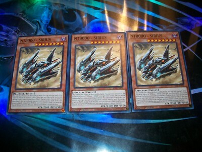 3x NT8000 - SIRIUS 1st Edition Common ALIN-EN030 Yu-Gi-Oh!
