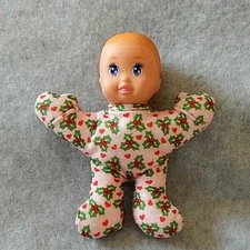 McDonalds Vintage Mattel BO02 MAGIC NURSERY BABY DOLL Pink Holly Hearts 5" 1993 
