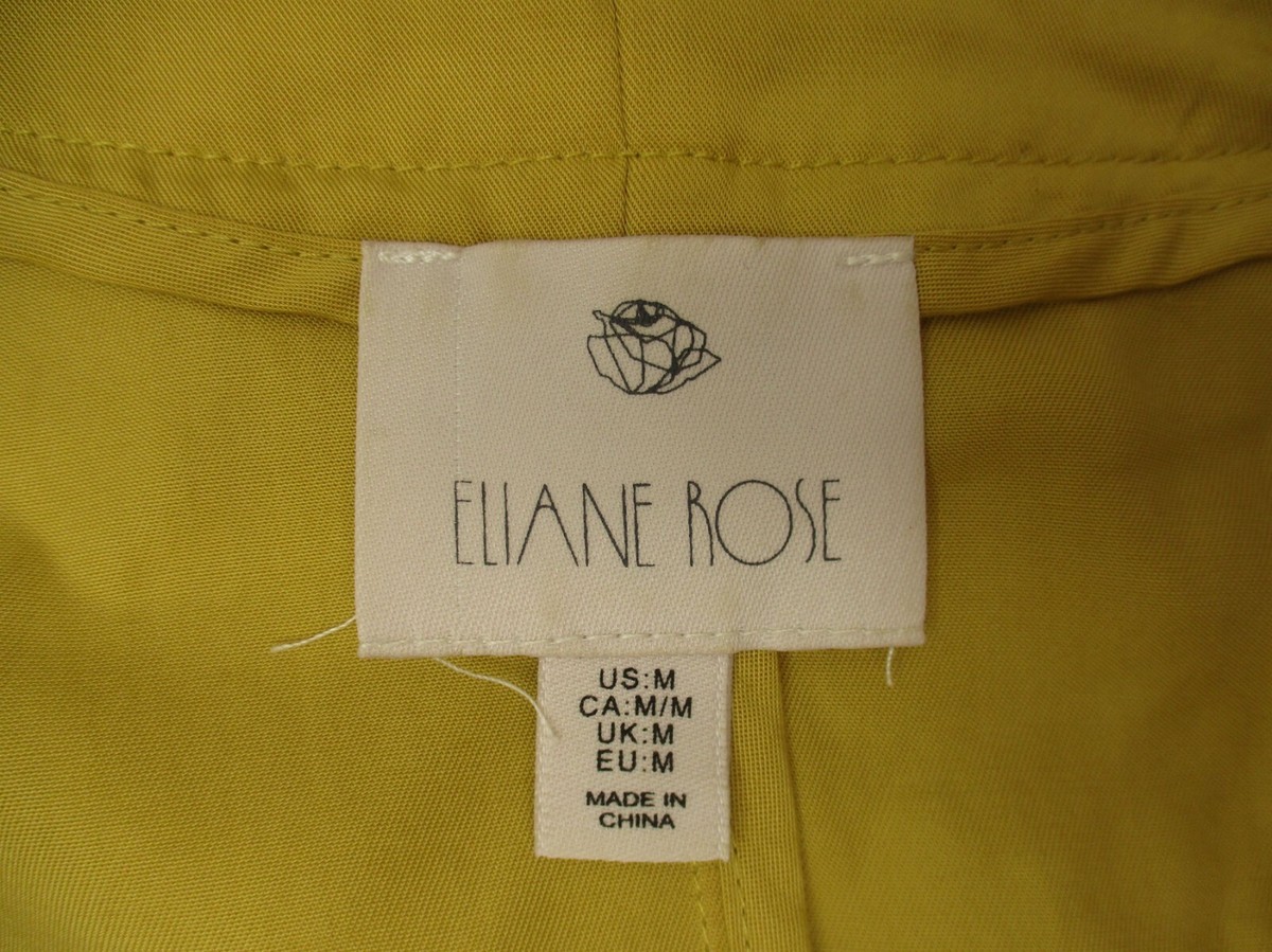 L.L.Bean Bean Boots サイズM Eliane Rose Size M Womens Yellow Long Sleeve Zip Pocket Asymmetric