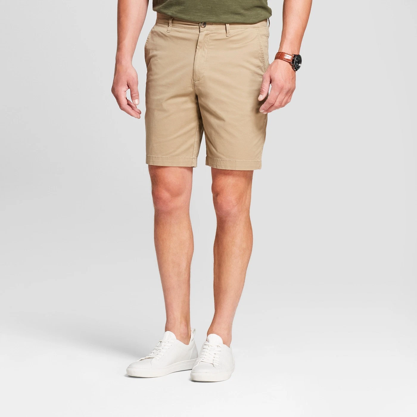 NWT Men's 9" Linden Flat Front Chino Shorts Goodfellow & Co Solid or Prints