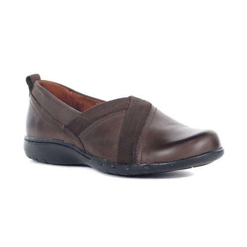 Cobb Hill Women's Penfield Envl Bark Leather Slip-Ons CI9278 - Picture 2 of 4