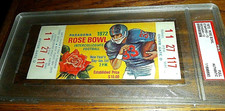 1972 STANFORD & MICHIGAN WOLVERINES ROSE BOWL COLLEGE FOOTBALL FULL TICKET PSA 
