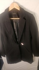 Women Long Jacket Black Long Sleeves Ladies Jacket By Laura Scott Uk 12 Eu 38
