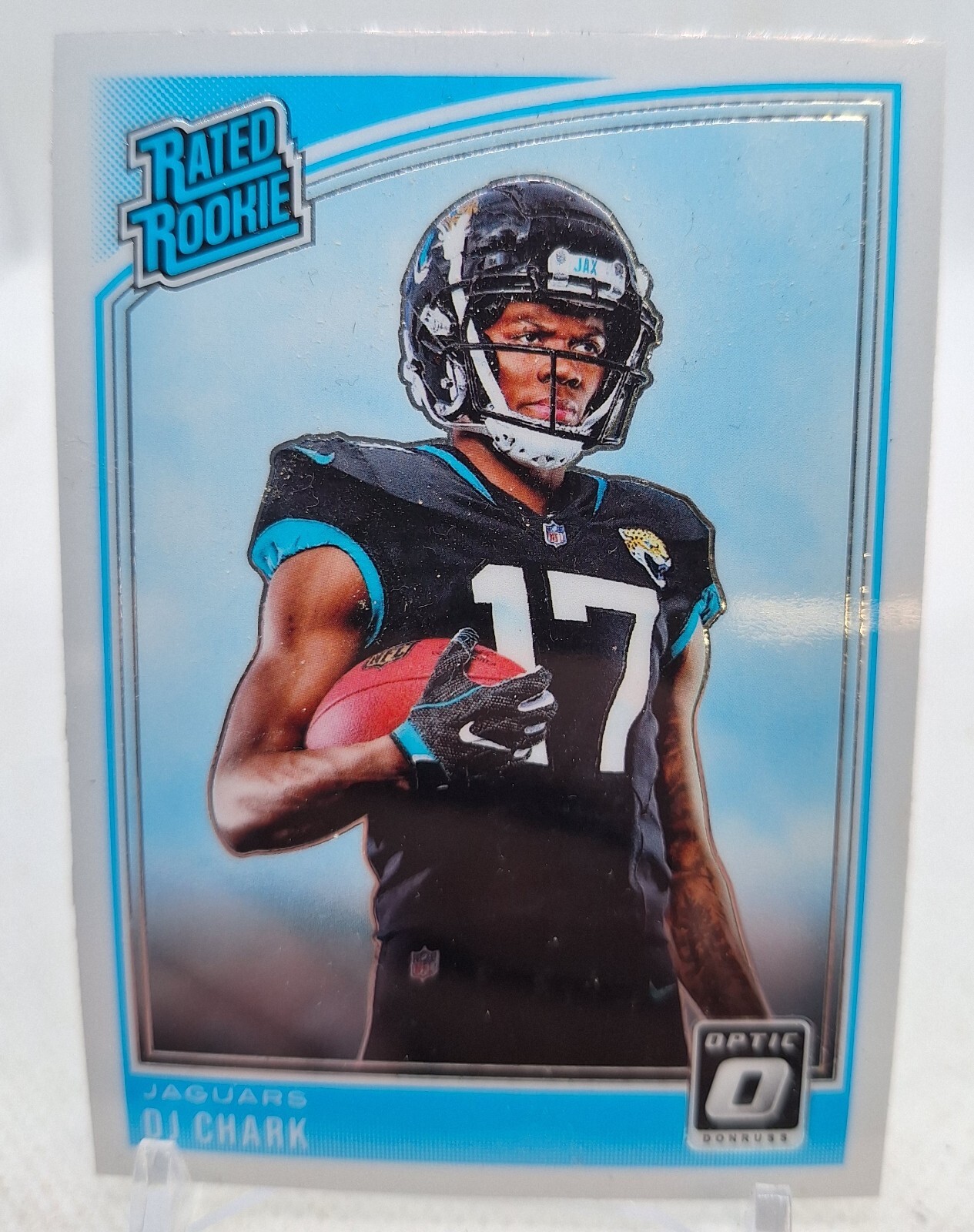 2018 Panini Donruss Optic Football DJ Chark Holo Rated Rookie Jaguars RC #165
