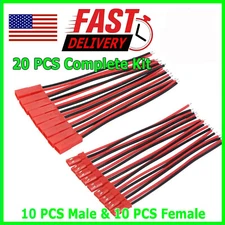 10 pairs 145mm JST Plug Connector Cable Male Female RC Lipo Battery 1.25 PH