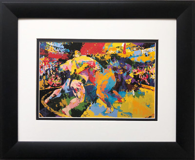 ゆ*ー様 リロイニーマン『スモウ レスリング』65/300 サイン有 版画 LeRoy Neiman 