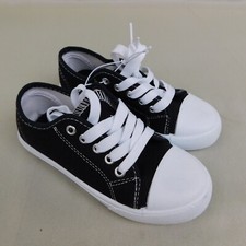 OT Revolution Boy's Lace-Up Low-Top Canvas Sneakers - Big Kids 12, Black 363