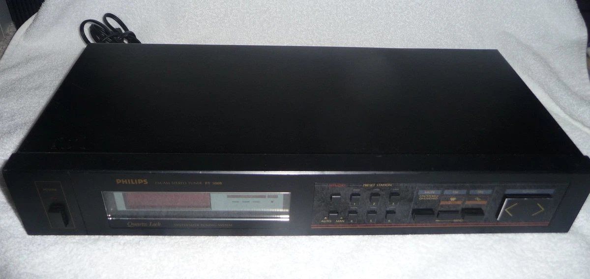 Sintonizador sintetizador digital Philips AM/FM PT500B bloqueo de cuarzo muy buen estado