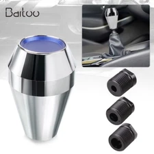 Universal Chrome Aluminum Manual MT Diamond Shape Gear Shift Knob 