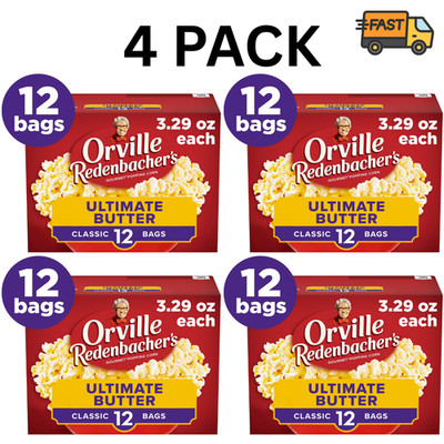 Orville Redenbacher Popcorn Ultimate Butter 48 Count Movie Night Snack