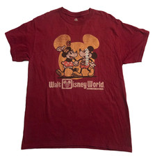 Disney Parks Walt Disney World Mickey And Minnie Retro T-Shirt Size Large