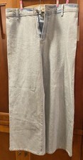 NWT Women's Universal Thread Size 12 High-Rise Sailor Wide Leg Ankle Jeans