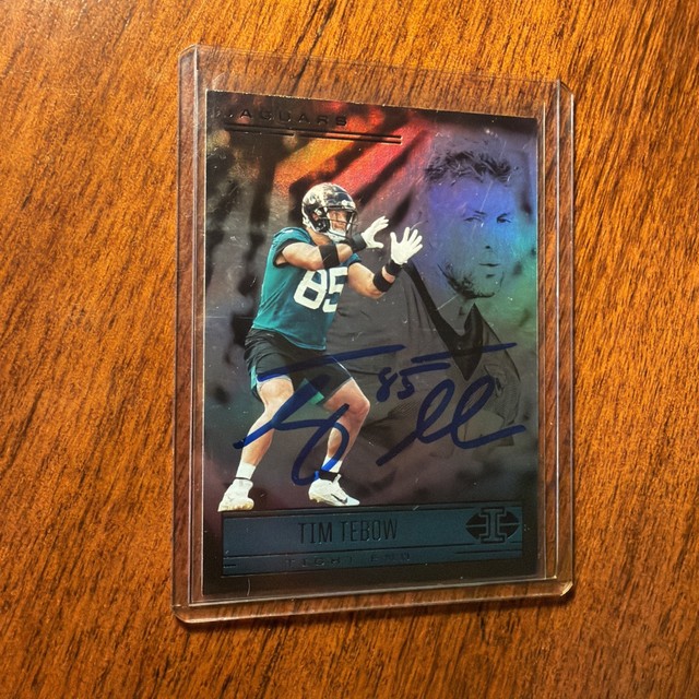 2021 Panini Illusions Marcedes Lewis Tim Tebow #10 Signed IP /Auto