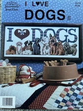 Jeremiah Junction I Love Dogs II Counted Cross Stitch Chart Leaflet 1993 JL139