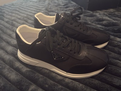 Prada Re-Nylon And leather Sneakers Size 10