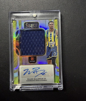 Panini Select 2025-26 Wade Baldwin IV Prizm Auto Patch 24/75