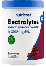 Nutricost Electrolyte Complex Hydration Powder (60 Servings, Grape)