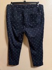 TIME AND TRU CROP LEGGINGS JEGGINGS SZ XL (16-18) BLACK & WHITE DOTS PULL ON — photo 3