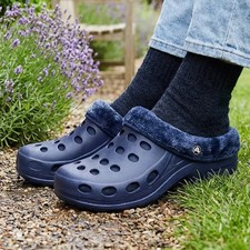 Womens Clogs Warm Fleece Lined Thermal Waterproof Garden Clogs House Slippers