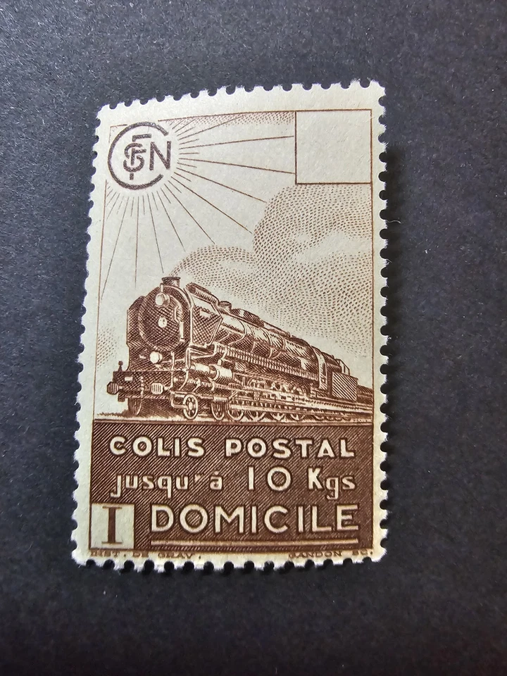 FRANCE TIMBRE COLIS POSTAUX CP LOCOMOTIVES TRAINS N°174 NEUF ** LUXE MNH - Photo 1/1