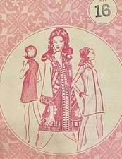 Hawaii Easy UNCUT Patterns Pacifica Dress 1960  s 16 B 38 Vintage Sewing Pattern