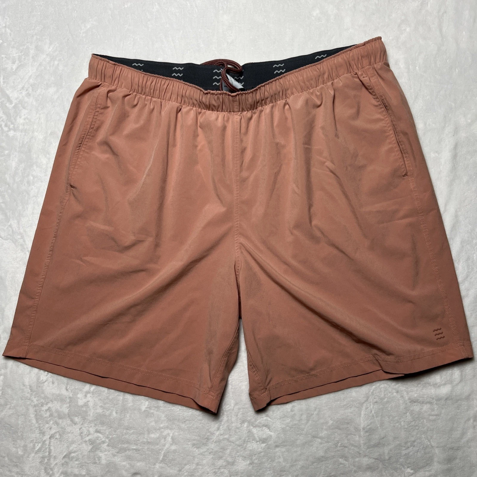 Free Fly Orange Shorts 8” Hike Trail Run Outdoors Beach Lightweight Size 3XL