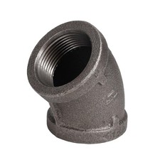 BK Products 520-206HN Black Malleable Iron 45 Degree Elbow 1-1/4 in.