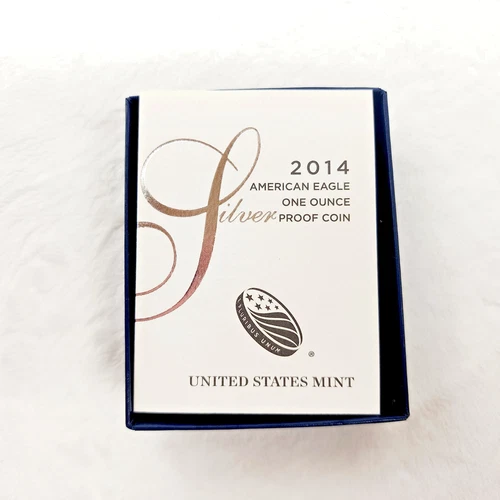 2014-W American Silver Eagle Proof $1 Coin 1 oz .999 Silver OGP COA