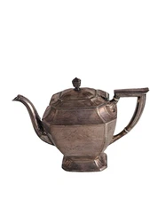 Vintage 1930's PAIRPOINT MFG. CO. Tarnished Silver Plated Small 7.5" Teapot