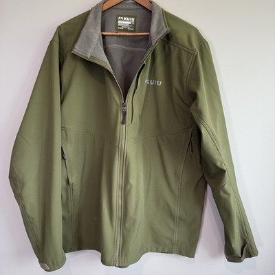 KUIU Rubicon soft shell jacket fleece-lined men s 3XL olive green hunting