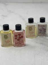 Vintage Fuller Brush Toilet Water Minis Sparkling Gold Carnation Lilac Lot