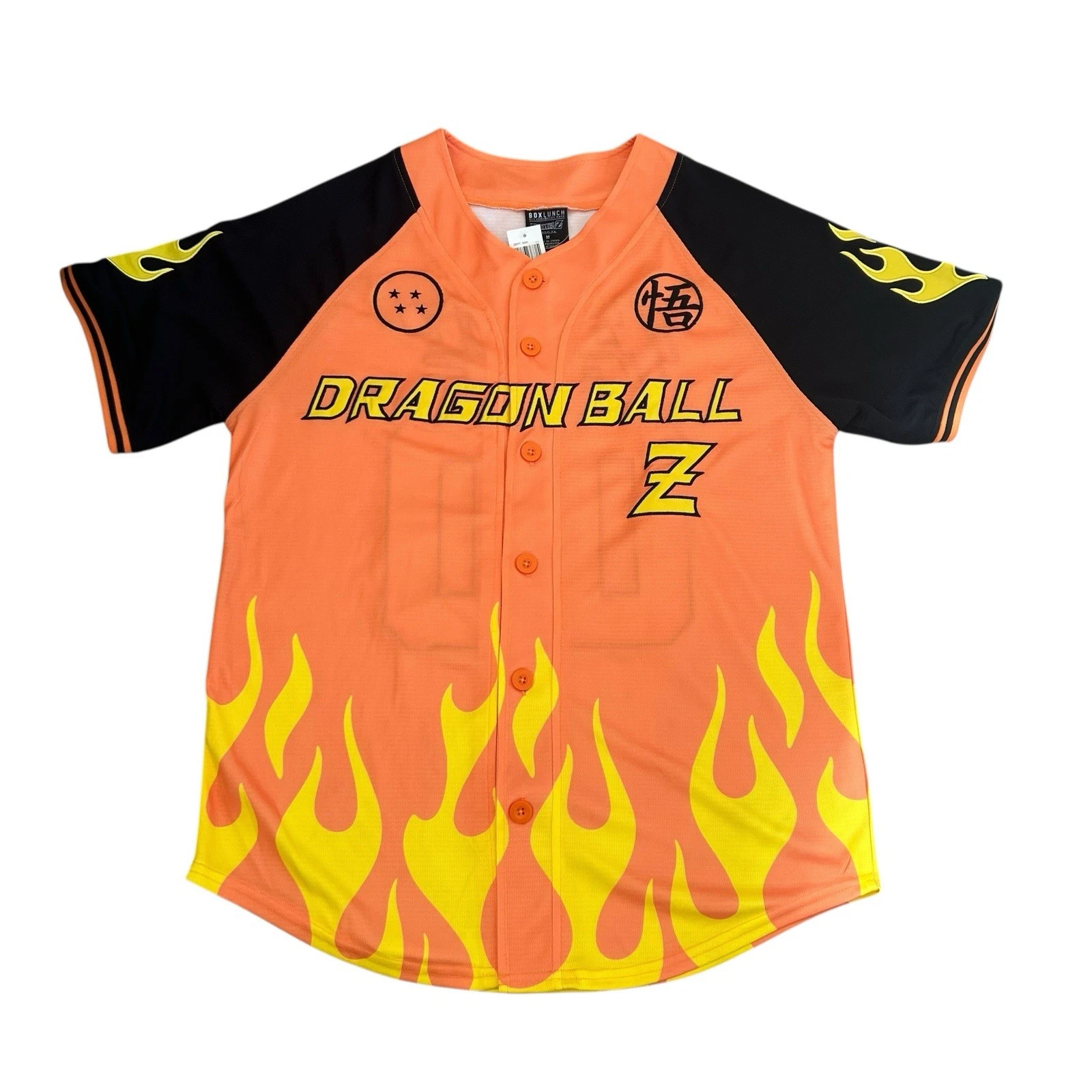 Dragon Ball Z Flame Baseball Jersey
