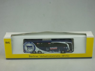 Rietze 1/87 BVG Hertha BSC Bus EVOBUS Travego RHD-L 2008 58190 Box 134782