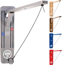 Gosports Hook 21 Wall Mounted Ring Swing Game with Foldable Arm - Play Indoors o