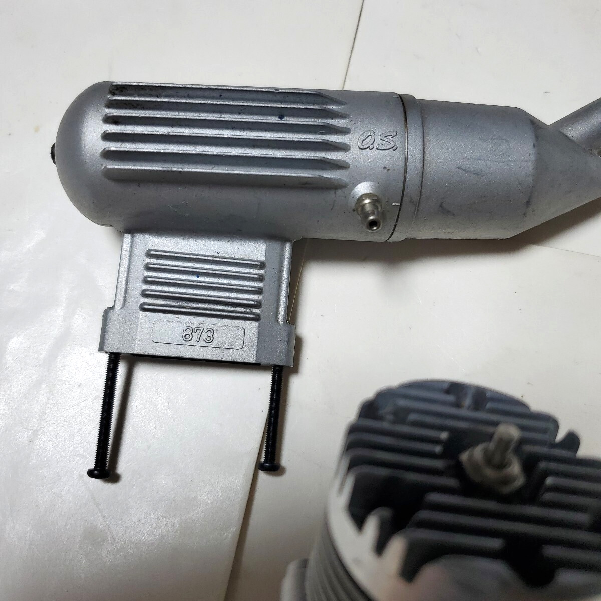 O.S. MAX-46SF 7.45cc 2-cycle glow engine with muffler for R/C airplane f/s