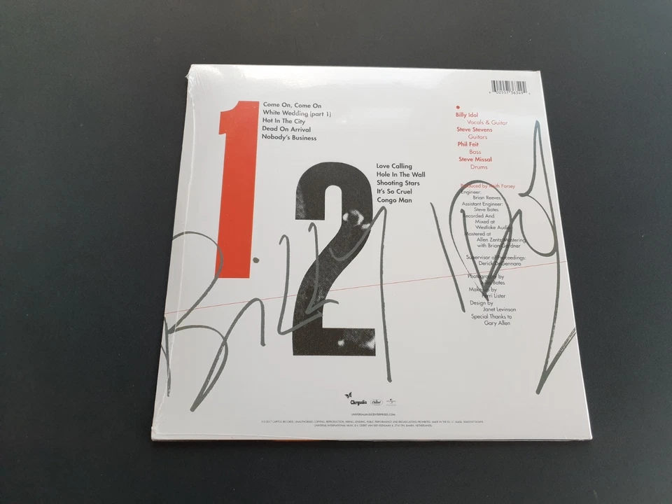 BILLY IDOL - BILLY IDOL 2017 12" VINYL RECORD LP MINT SEALED - Image 2 of 2