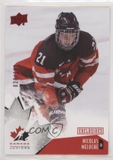 2015 Upper Deck Team Canada Juniors Exclusives 28/199 Nicolas Meloche #6 f0v