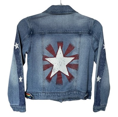 Disney Marvel Comics Denim Jean Jacket America Chavez Dr Strange Girl s Large