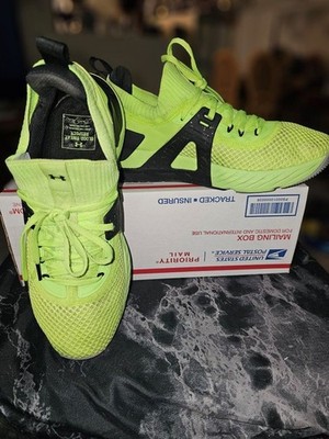 Size 9.5 - Under Armour Project Rock 4 Quirky Lime
