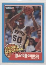 1990-91 Fleer Rookie Sensation David Robinson #1 HOF 0b3