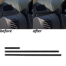 Real Carbon Fiber Interior Dashboard Panel Trim Strips For Infiniti G35 2005-06