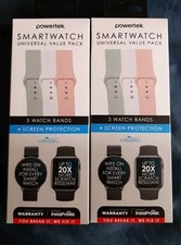 Powertek Universal Watch Band & Liquid Glass Screen Protector Bundle (2 PACK)