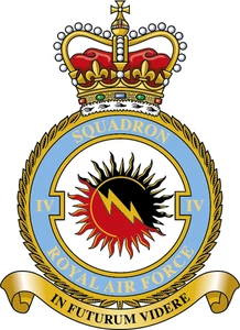 No. 4 Squadron RAF badge patch Self Adhesive Vinyl Sticker