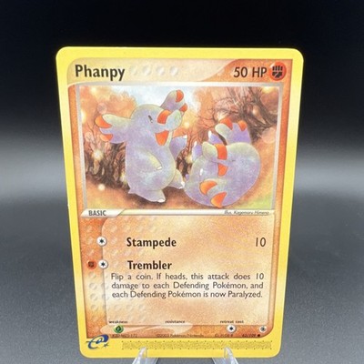 Pokémon Phanpy 62/109 Ruby and Sapphire Common Regular Basic 50 HP Eng 2003