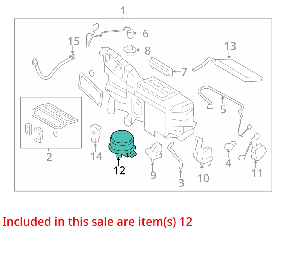 Motor soplador delantero compatible con 07-15 MKX 10239136 Foto 4 de 4
